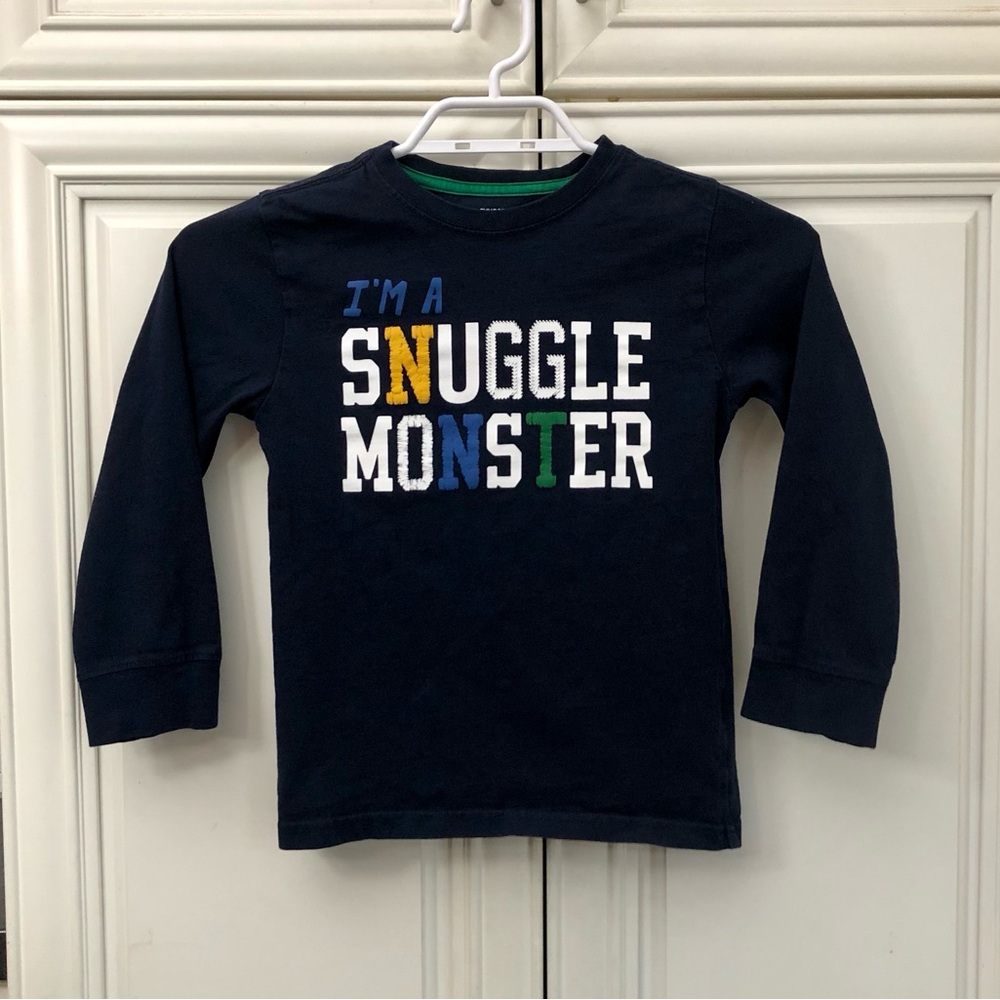 Gymboree I’m a Snuggle Monster kids T-shirt l/s